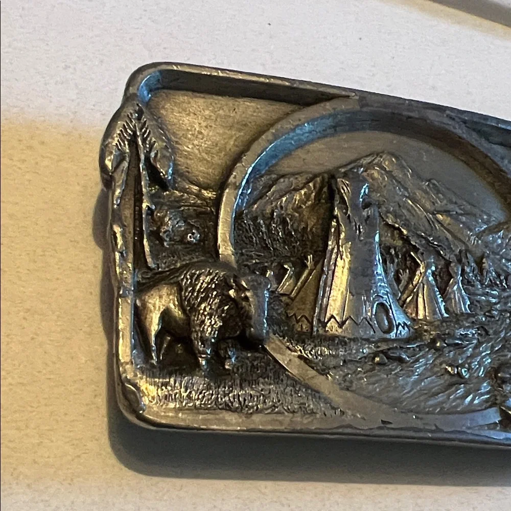 Siskiyou Silver Scenic Western Belt Buckle